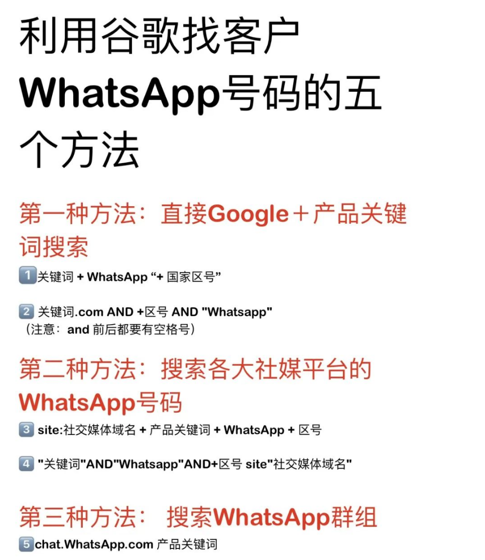 如何通过 Google 搜索精准找到海外客户的 WhatsApp