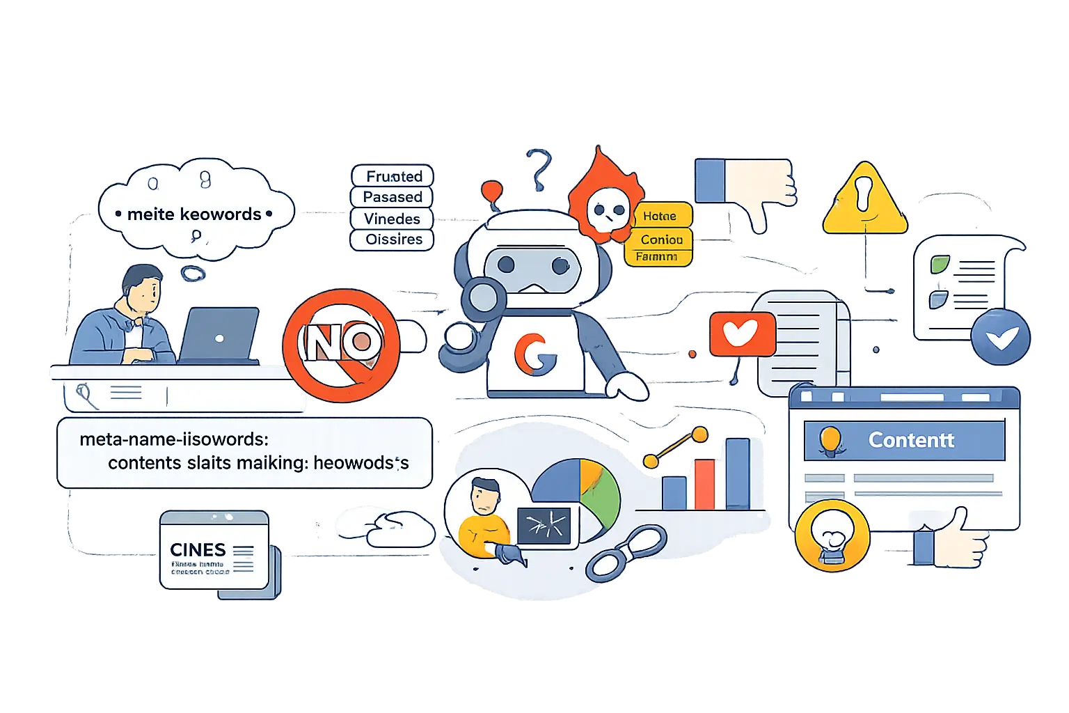 google 不使用 keywords