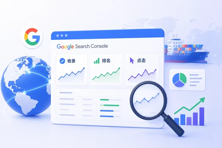 用Google Search Console看懂收录、排名与点击，持续优化外贸网站